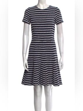 Theory Striped A-line dress in size 12 - NAVY